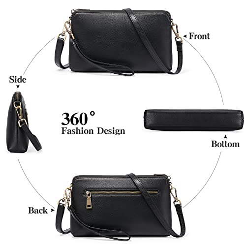 Women's Designer Crossbody Bag with Card Slots and Adjustable Strap