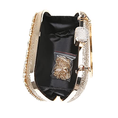 Glittering Clutch with Removable Chain for Wedding Party