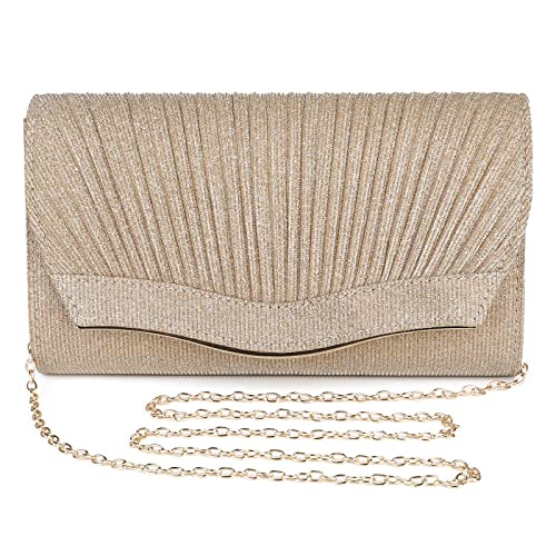 UBORSE Damen Clutch Handtasche mit Kette - Modische Envelope