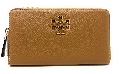 Tory Burch Britten Zip Wallet in Tiramisu