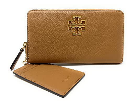 Tory Burch Britten Zip Wallet in Tiramisu