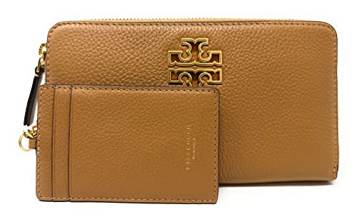 Tory Burch Britten Zip Wallet in Tiramisu