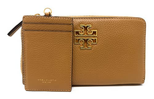 Tory Burch Britten Zip Wallet in Tiramisu