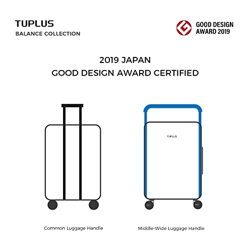 24-Inch Grey Blue ABS Hard Shell Designer Suitcase