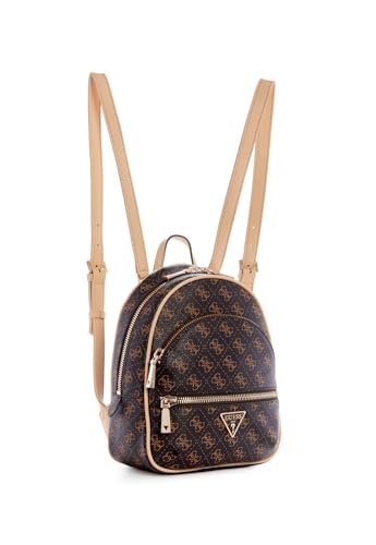 Guess Manhattan Brown Leather Backpack