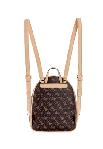 Guess Manhattan Brown Leather Backpack