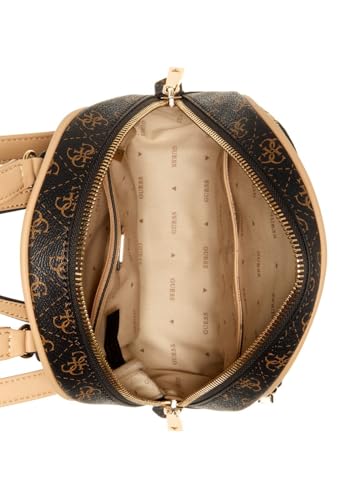 Guess Manhattan Brown Leather Backpack