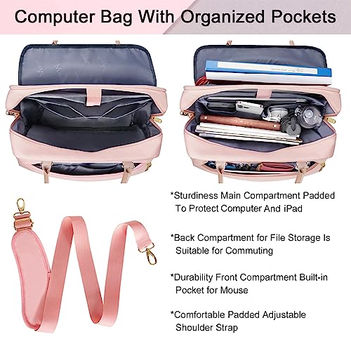 Pink Designer Laptop Handbag for Women