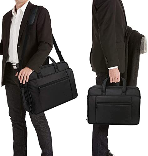 17 Inch Laptop Messenger Shoulder Bag - Black