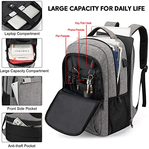 Lumesner 15.6 inch Designer Laptop Backpack with USB
