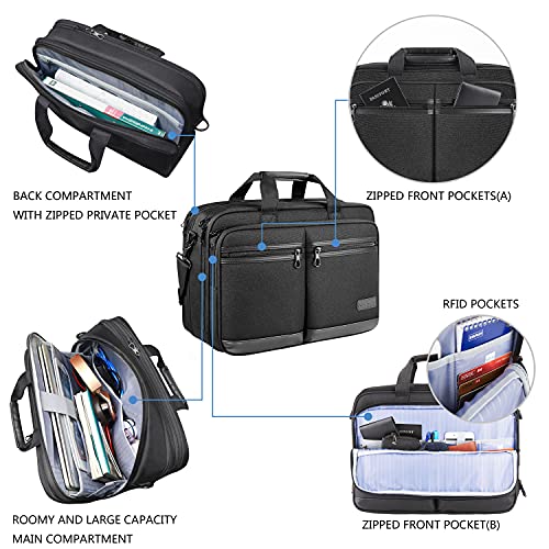 KROSER Stylish Laptop Briefcase, Fits Up to 17.3 Inch
