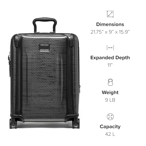 TUMI Continental Handgepäck: Erweiterbar, 4 Räder, Schwarz/Grau