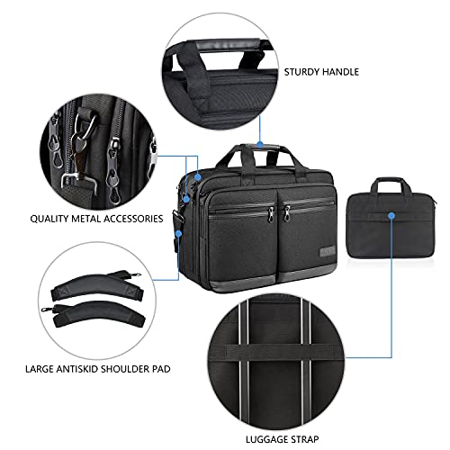 KROSER Stylish Laptop Briefcase, Fits Up to 17.3 Inch