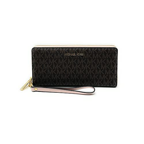 Michael Kors Brown Multi Travel Continental Wallet, One Size