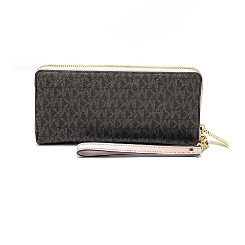 Michael Kors Brown Multi Travel Continental Wallet, One Size