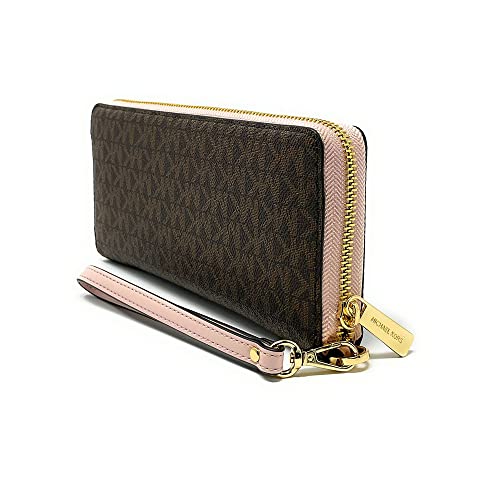 Michael Kors Brown Multi Travel Continental Wallet, One Size