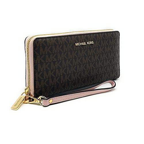 Michael Kors Brown Multi Travel Continental Wallet, One Size