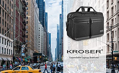 KROSER Stylish Laptop Briefcase, Fits Up to 17.3 Inch