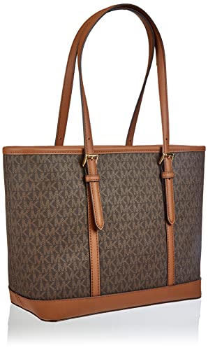 Michael Kors Brown Signature Small Zip Top Handbag