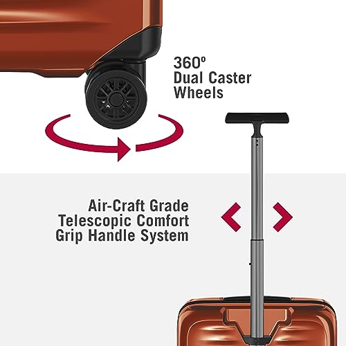 Victorinox Airox Hardside Orange Designer Handbag - 23-inch