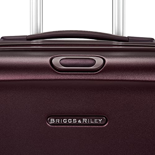 Briggs & Riley Sympatico Hardside Domestic Spinner Luggage, Plum, 22-Inch Carry-On