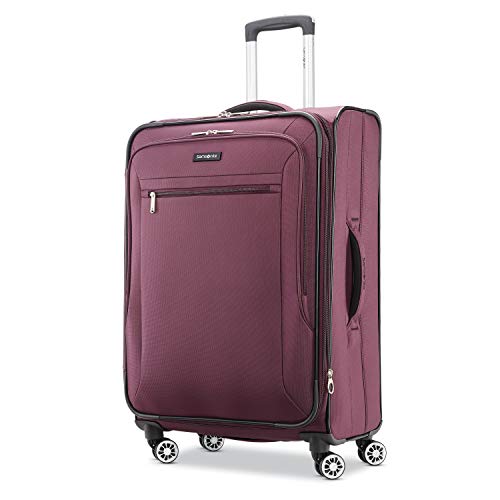 Plum Designer Handbag with Spinners - 29-Inch