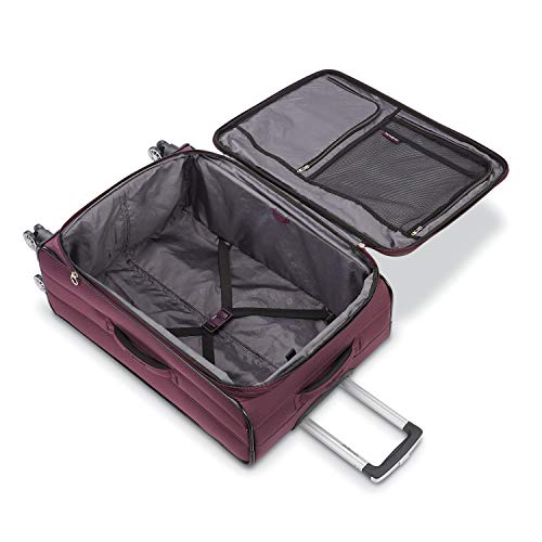 Plum Designer Handbag with Spinners - 29-Inch