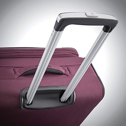 Plum Designer Handbag with Spinners - 29-Inch