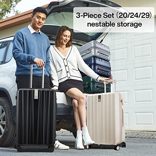 Designer Handbags: Hanke Upgrade Luggage Set (Ivory White)