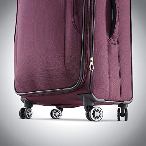 Plum Designer Handbag with Spinners - 29-Inch