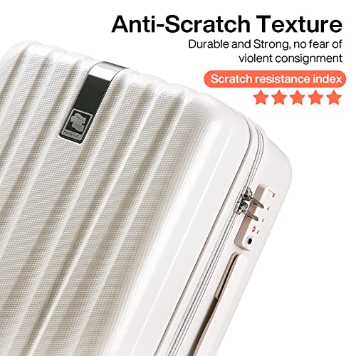 Designer Handbags: Hanke Upgrade Luggage Set (Ivory White)