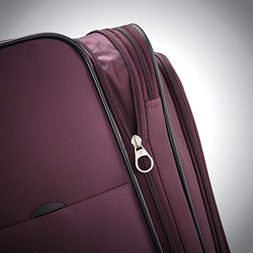 Plum Designer Handbag with Spinners - 29-Inch
