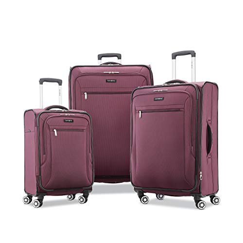 Plum Designer Handbag with Spinners - 29-Inch