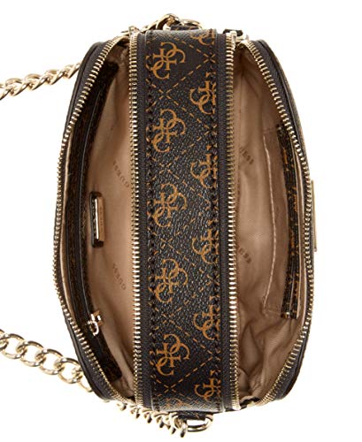 GUESS Women's Brown Logo Noelle Crossbody Camera Bag