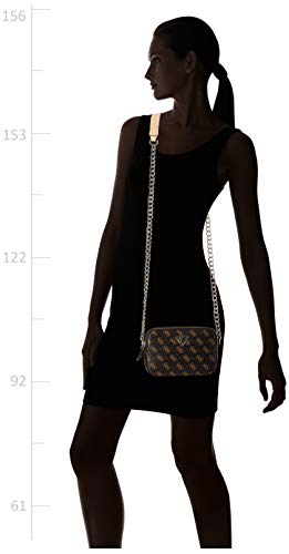 GUESS Women's Brown Logo Noelle Crossbody Camera Bag