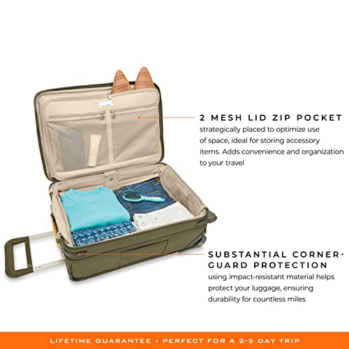 Briggs & Riley Olive 22-inch Essential Carry-On