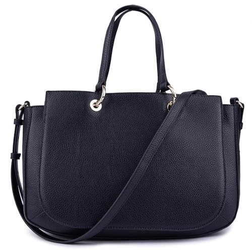 Tommy Hilfiger Women's Blue TH Emblem Satchel Bag