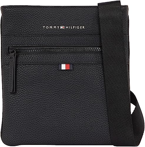 Tommy Hilfiger Men Small Black Designer Shoulder Bag
