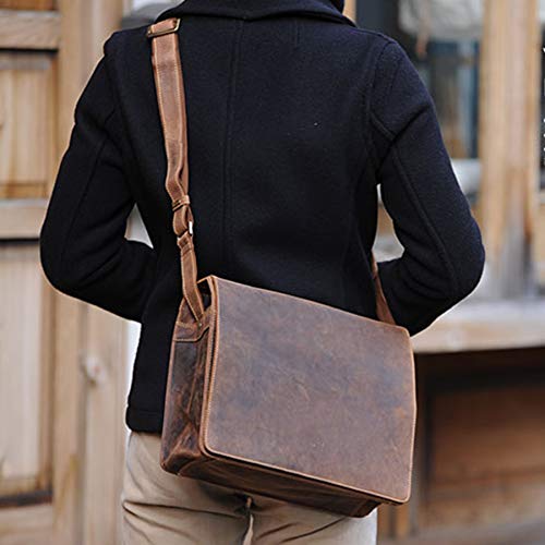 VISCONTI - 13-14" Laptop Messenger Shoulder Bag - Hunter Leather