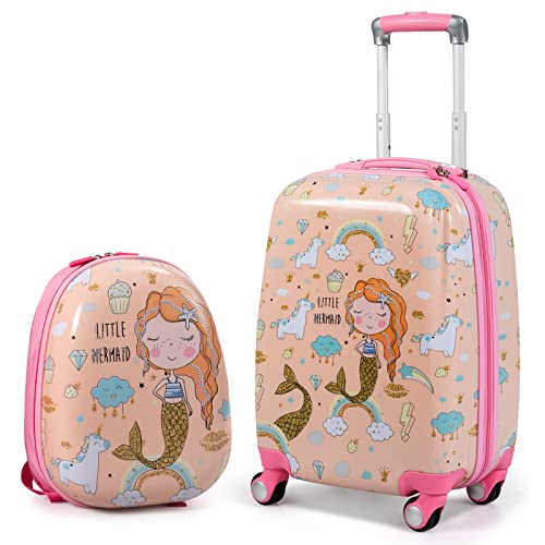 Kids Designer Handbag Set with Suitcase and Backpack