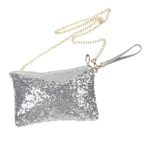 Shimmering Sequin Clutch: Designer Evening Party Handbag