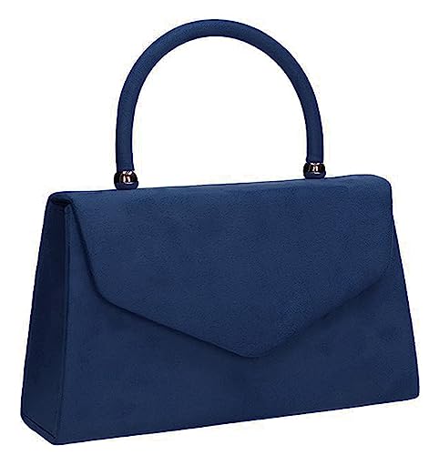 LeahWard® Suede Clutch Top Handle Wedding Bag