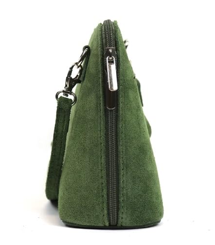 LeahWard Women's Suede Leather Cross Body Handbag