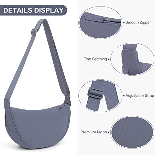 DKIIL NOIYB Nylon Crescent Handbag for Women