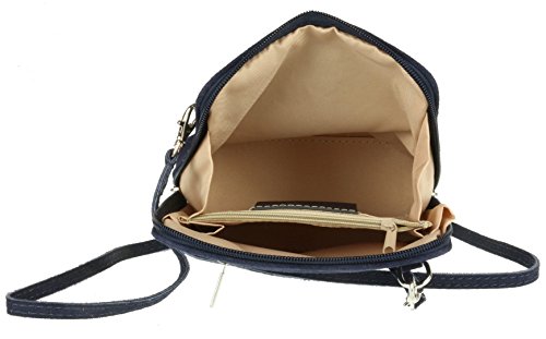 Girly Genuine Suede Navy Crossbody Shoulder Bag