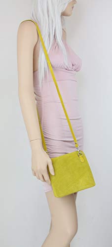 Girly Genuine Suede Navy Crossbody Shoulder Bag