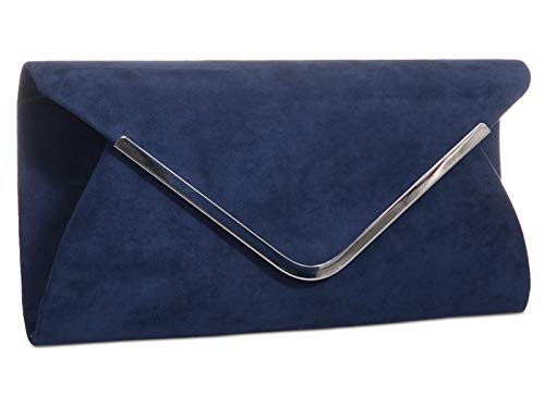 Craze London Suede Ladies Handbag with Shoulder Strap