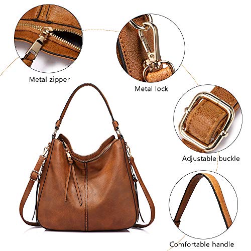 Black Leather Handbag Set with Purse and Card Bag