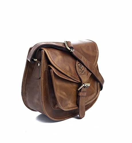 J. Wilson London Genuine Distressed Leather Shoulder Bag