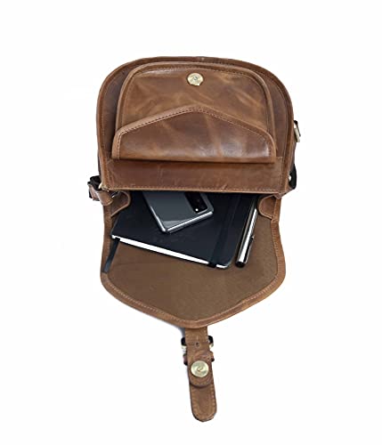 J. Wilson London Genuine Distressed Leather Shoulder Bag
